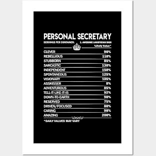 Personal Secretary T Shirt - Personal Secretary Factors Daily Gift Item Tee Posters and Art